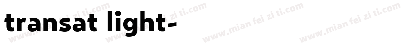 transat light字体转换